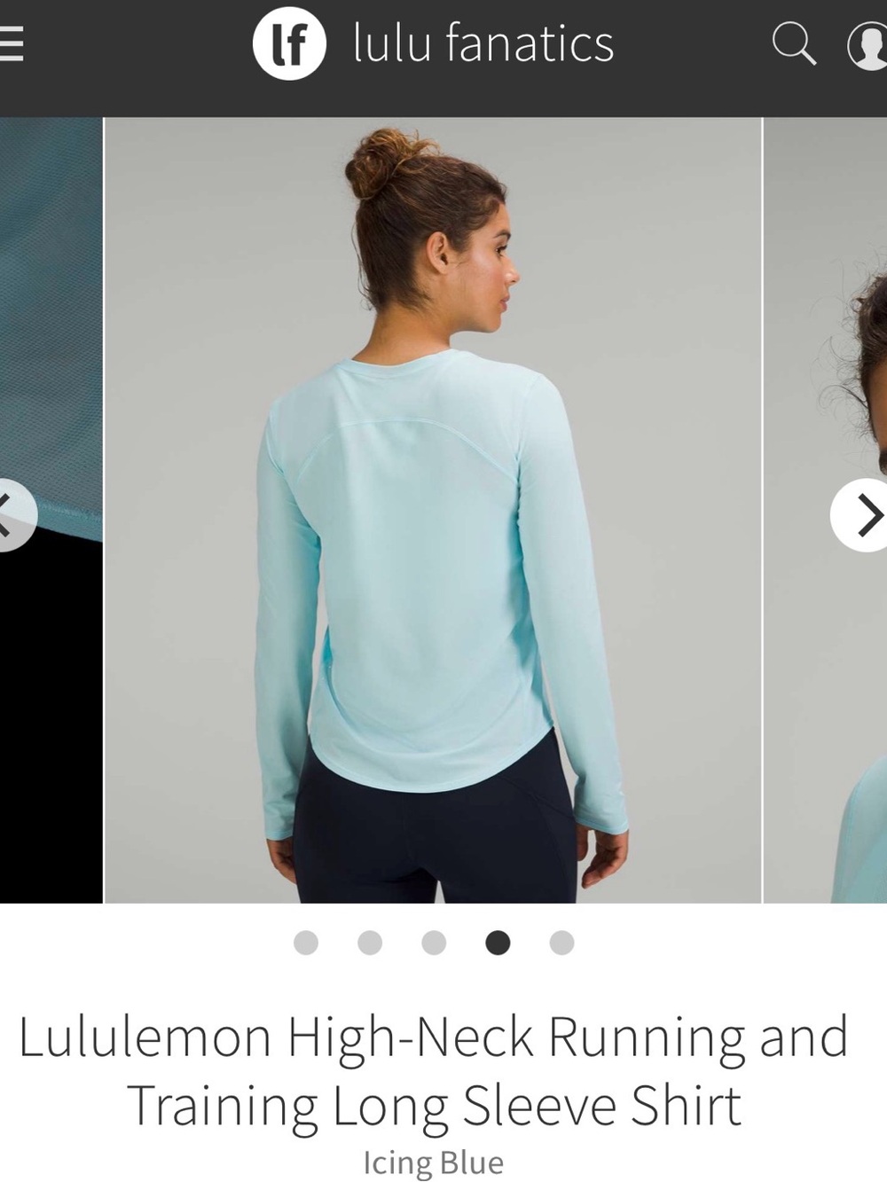 Lululemon Light Blue Long Sleeve Crewneck Running Top - Picture 9 of 14
